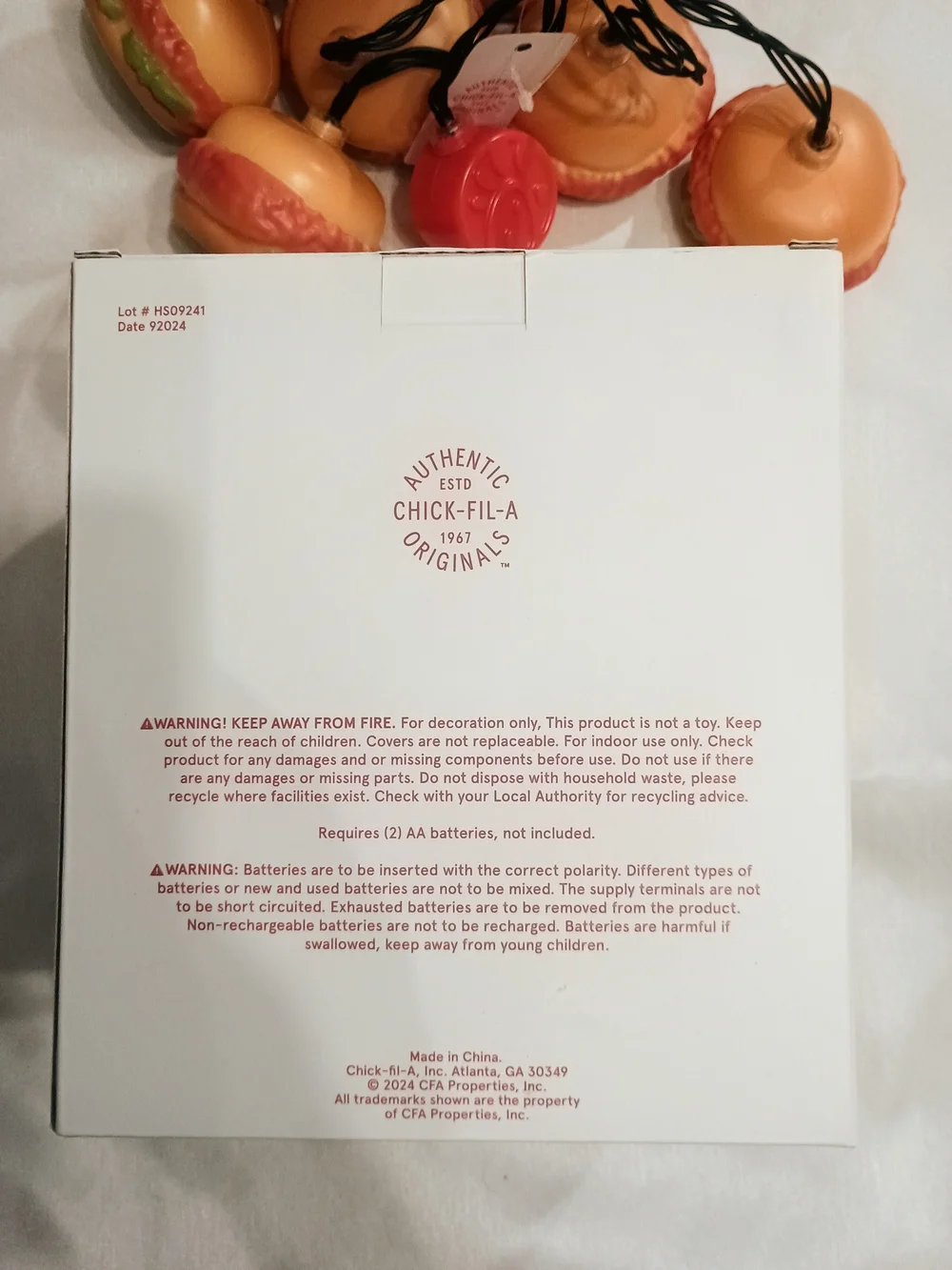 Chick-fil-A : Chicken Sandwich String / Christmas Lights
